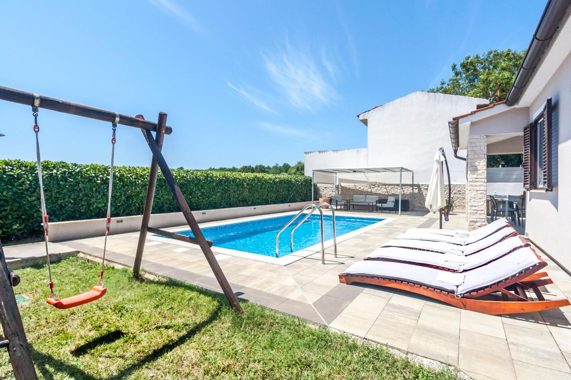 Villa Gortan - Pool House For 7 Guests Near Pula Istria - Ferienhaus Istrien Marcana Exterior photo